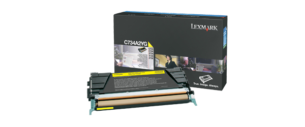 LEXMARK - C73x, X73x Cartucho de toner amarillo (6K) (Ref.C734A2YG)