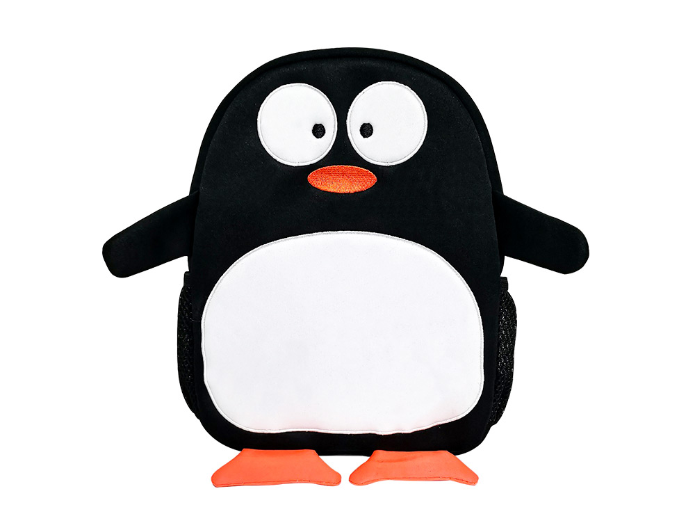 LIDERPAPEL - CARTERA ESCOLAR MOCHILA INFANTIL NEOPRENO PINGUINO (Ref.ME28)