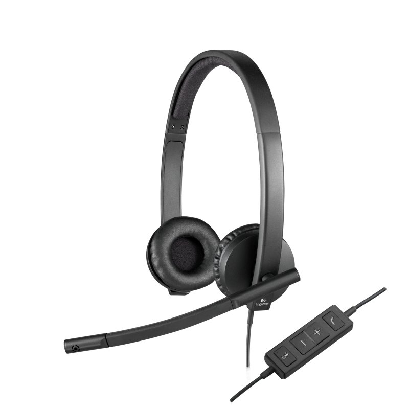 LOGITECH - AURICULAR CON MICRÓFONO, USB - H570E (Ref.981-000575)