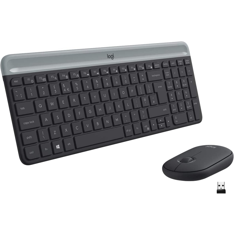 LOGITECH - COMBO TECLADO + RATÓN MK470 INALÁMBRICO C/RECEPTOR USB GRAFITO (Ref.920-009198)