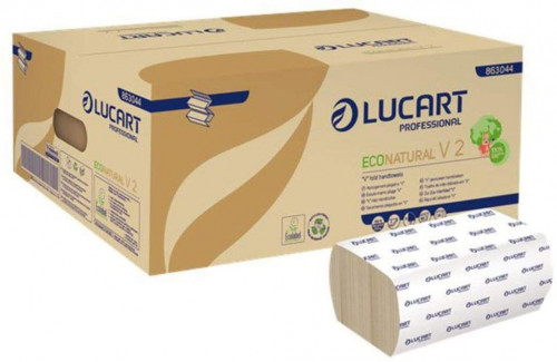 LUCART - PAQUETE 3800 TOALLAS V2 ECONATURAL (Ref.CE594)