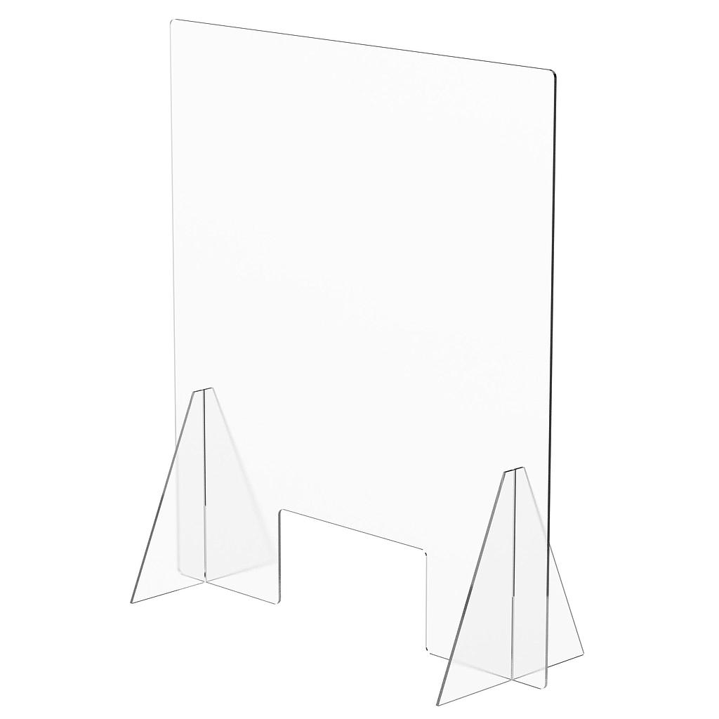 MAMPARA DE PROTECCIÓN DE MOSTRADOR 850X750MM 2,5MM DE METACRILATO (Ref.MAMPARA)