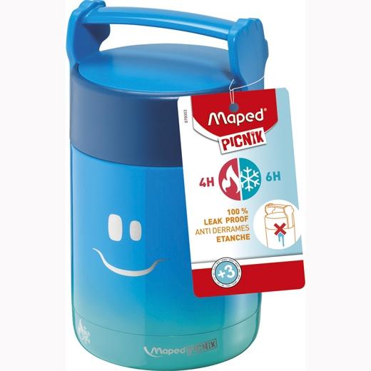 MAPED - PICNIK RECIPIENTE PORTA ALIMENTOS DE ACERO INOXIDABLE 350ML PARA NIÑOS (Ref.876003)