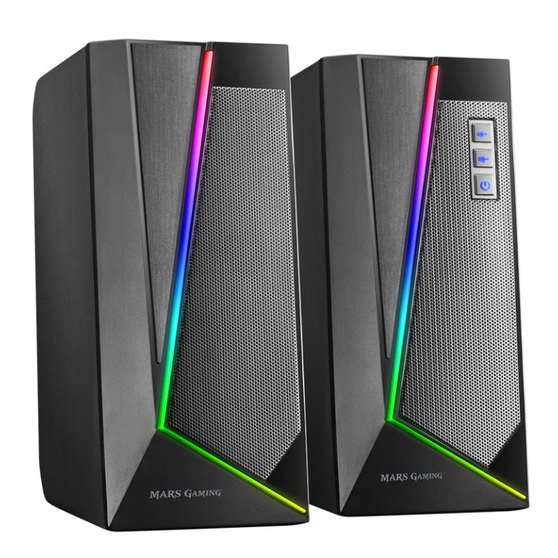 MARS GAMING - Altavoz 2.0 20W BLUETOOTH 5.0 RGB (Ref.MS7)