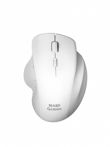 MARS GAMING - MMWERGO Ratón Inalámbrico Ergonómico Blanco (Ref.MMWERGOW)
