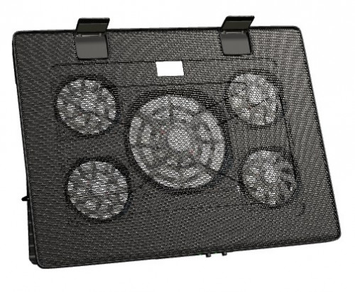 MARS GAMING - GAMING NOTEBOOK COOLER - STAND FUNCTION - UA5 X5 FAN AIRFLOW TECHNOLOGY - RED LIGHTING (Ref.MNBC2)