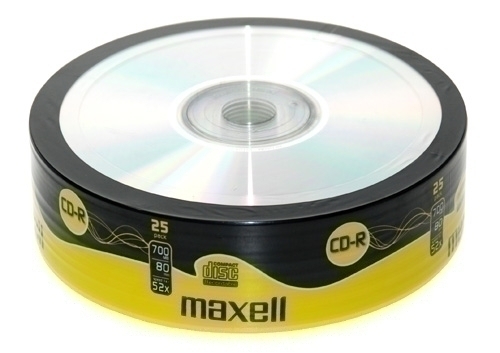 MAXELL - CD-ROM 700 MB 80 min. 52x TARRO DE 25 (Incluye Canon LPI de 2.00 €) (M184) (Ref.628522)