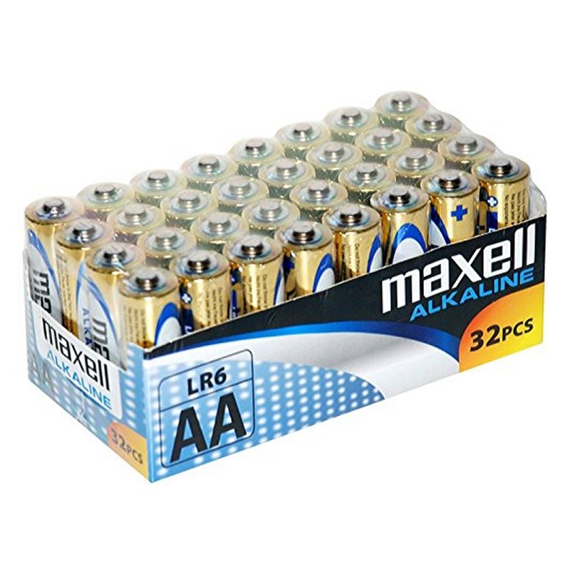 MAXELL - Pila Alcalina AA LR06 Pack*32 PilaS (Ref.MXBLR06P32)
