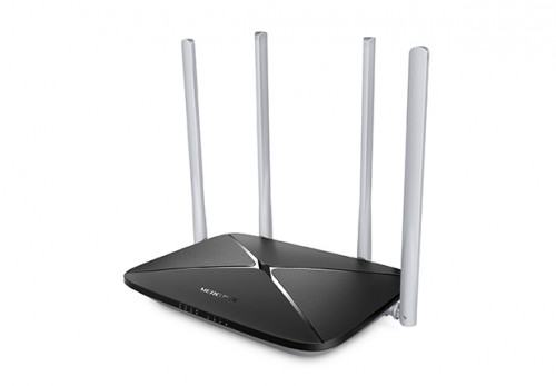 MERCUSYS - router inalámbrico Ethernet rápido Doble banda (2,4 GHz / 5 GHz) Negro (Ref.AC12)