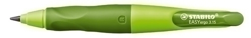 STABILO - Portaminas Move Easyergo Recargable Trazo 3.15 mm Extragruesa HB Verde Sacapuntas/Afilalapices Diestro (Ref.B-46879-5)