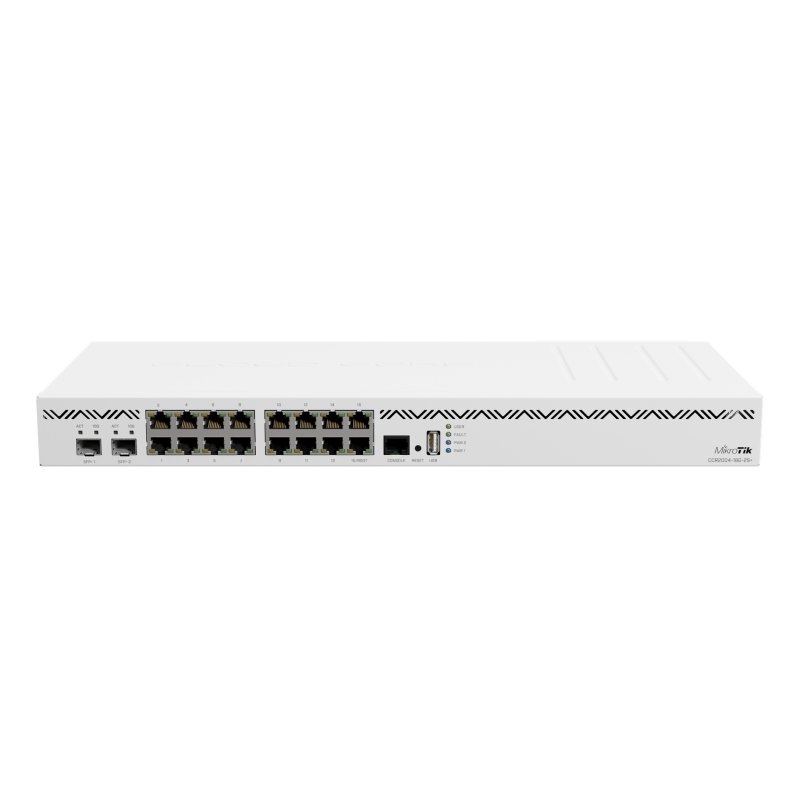 MIKROTIK - Router 16xGbE+2x10GbSFP+ (Ref.CCR2004-16G-2S+)