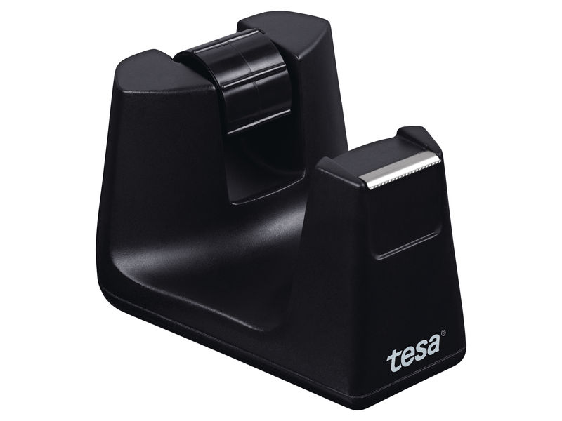 TESA - Portarrollos de sobremesa Easy Cut Smart negro. Para rollos de 33m. (Ref.53902-00000-00)