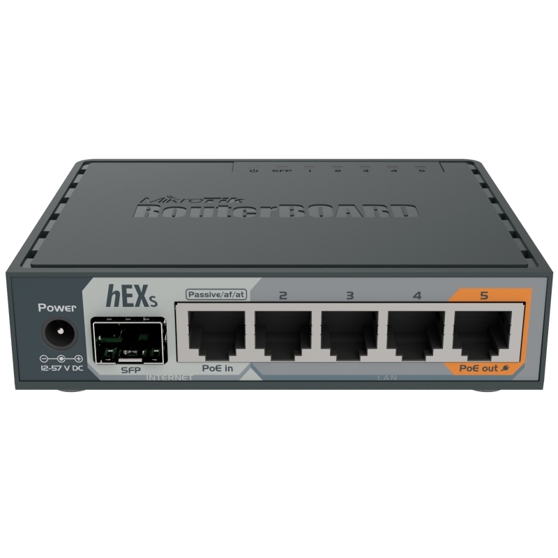 MIKROTIK - hEX S Router 5xGB 1xSFP L4 (Ref.RB760iGS)