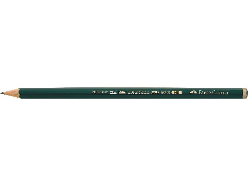 FABER CASTELL - Lapiz Ecolapiz 9000 HB Grafito Mina protegida contra rotura Hexagonal (Ref.119000)