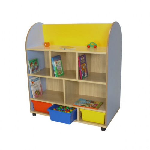 MOBEDUC - MUEBLE EXPOSITOR DE LIBROS OVALADO HAYA (Ref.602102HR18)