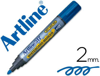 ARTLINE - ROTULADOR PIZARRA ZUL -PUNTA REDONDA 2 MM -TINTA DE BAJO OLOR (Ref.EK-517 A)