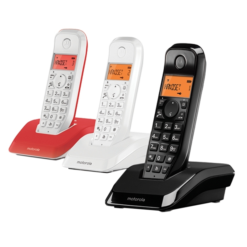 MOTOROLA - S1203 Telefono DECT TRIO Colores (Ref.C69000D48O3AESAR)