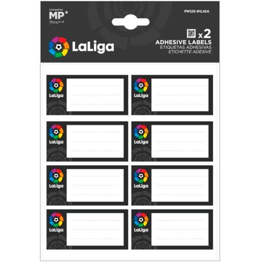 MP - ETIQUETAS ADHESIVAS PERSONALIZABLES DECORADAS LA LIGA (Ref.PN125-91LIGA)