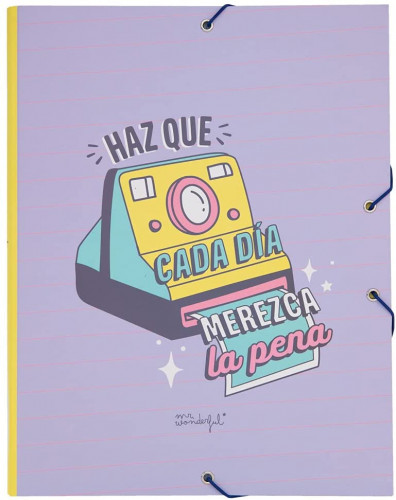 MR. WONDERFUL - CARPETA SEPARADORA - HAZ QUE CADA DÍA MEREZCA LA PENA MR WONDERFUL (Ref.WOA11105ES)