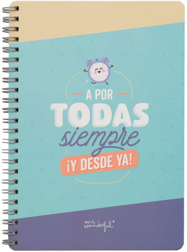 MR. WONDERFUL - LIBRETA PEQUEÑA - A POR TODAS, SIEMPRE, Y DESDE YA! MR WONDERFUL (Ref.WOA11052ES)