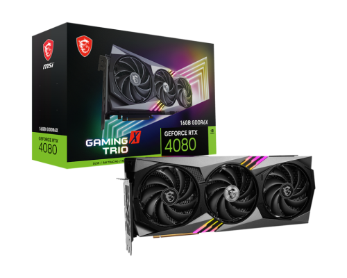 MSI - GeForce RTX 4080 16GB GAMING X TRIO NVIDIA GDDR6X (Ref.912-V511-007)