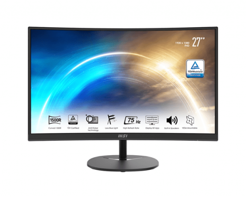 MSI - MONITOR PRO MP272C . 27&quot; CURVO 1500R. 1920x1080 (FHD). 4MS. 75HZ. NEGRO (Ref.9S6-3PB3CM-009)