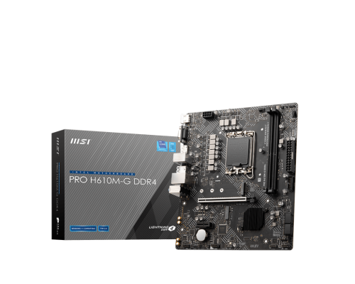 MSI - PRO H610M-G DDR4 placa base Intel H610 LGA 1700 micro ATX (Ref.911-7D46-003)