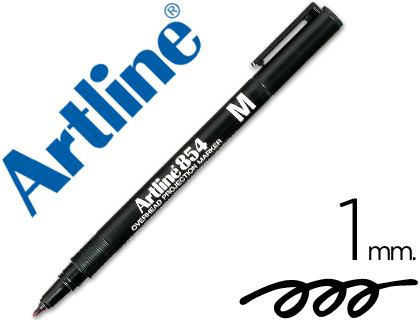 ARTLINE - ROTULADOR RETROPROYECCION PUNTA FIBRA PERMANENTE EGRO -PUNTA REDONDA 1 MM (Ref.EK-854 N)