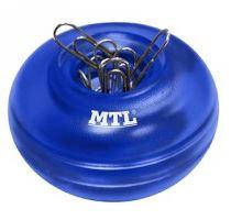MTL - PORTACLIPS IMANTADO REDONDO AZUL TRASNLÚCIDO (Ref.79292)