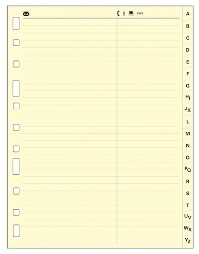 MULTIFIN - INDICE CARTULINA ALFABETICO ALFA 3002 4º 20 pestañas 11 taladros (Ref.4325206)