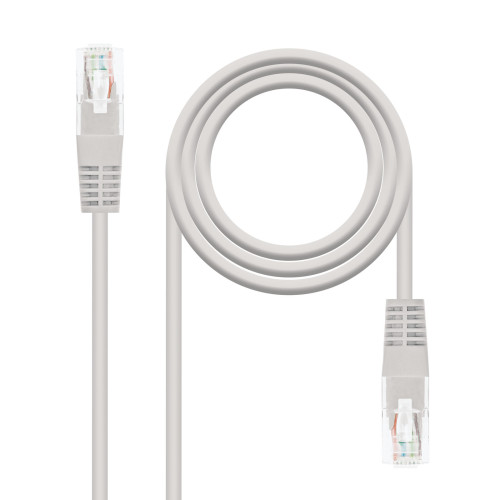 NANOCABLE - cable de red 2 m Cat6 U/UTP (UTP) Gris (Ref.10.20.1302)