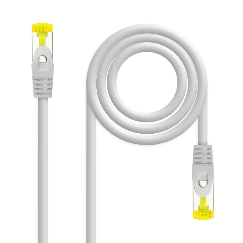 NANOCABLE - Cable de red latiguillo RJ45 LSZH Cat.6A SFTP AWG26, Gris, 10 m (Ref.10.20.1910)