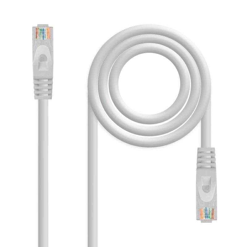 NANOCABLE - Cable de red latiguillo RJ45 LSZH Cat.6A UTP AWG24, Gris, 1.0 m (Ref.10.20.1801)