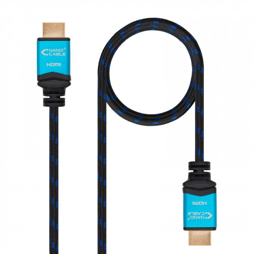 NANOCABLE - Cable HDMI V2.0 4K@60GHz 18 Gbps A/M-A/M, negro, 2.0 m. (Ref.10.15.3702)