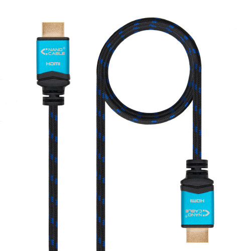 NANOCABLE - Cable HDMI V2.0 4K@60GHz 18 Gbps A/M-A/M, negro, 3.0 m (Ref.10.15.3703)