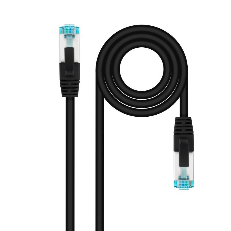 NANOCABLE - Latiguillo Cat. 7 LSZH/SFTP 2M Negro (Ref.10.20.1702-BK)