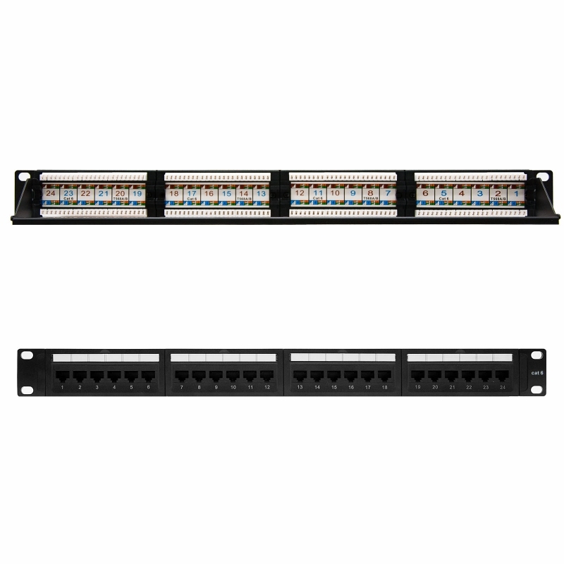 NANOCABLE - Panel Parcheo 24P CAT.6 UTP 19&quot;1U Dual (Ref.10.21.3124)