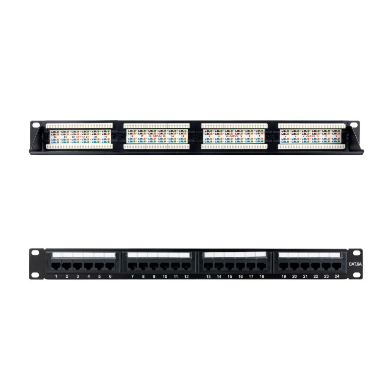 NANOCABLE - Panel Parcheo 24P CAT.6A UTP 19&quot;1U Dual (Ref.10.21.4124)