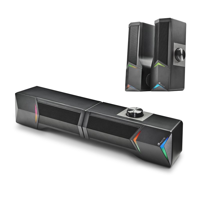 NGS - Barra de sonido Gaming 2.0 12W LUCES RGB (Ref.GSX-B1200)