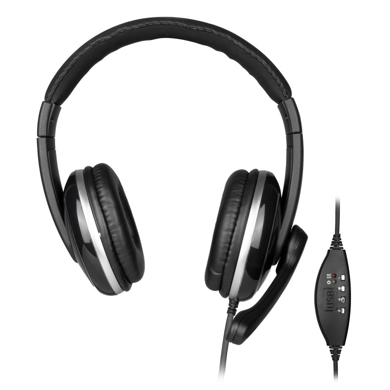 NGS - VOX 800 Auricular+Microfono USB Negro (Ref.VOX800USB)