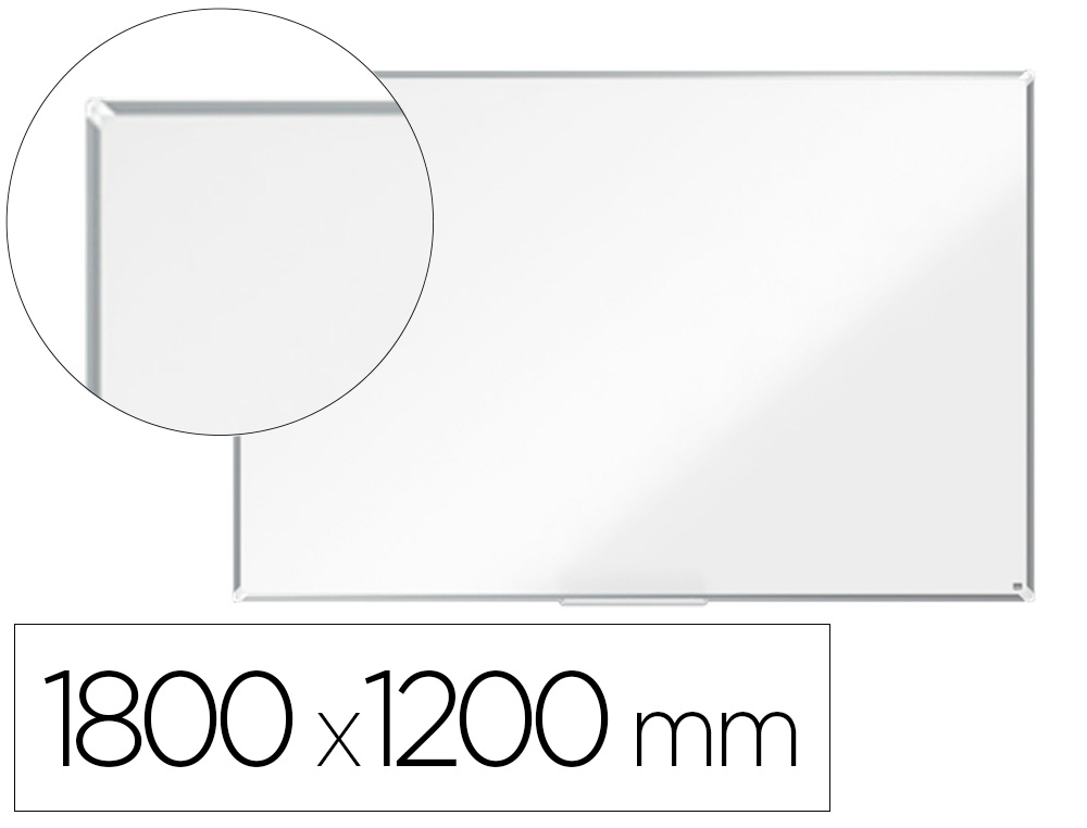 NOBO - PIZARRA BLANCA PREMIUM PLUS MELAMINA MAGNETICA 1800X1200 MM (Ref.1915171)