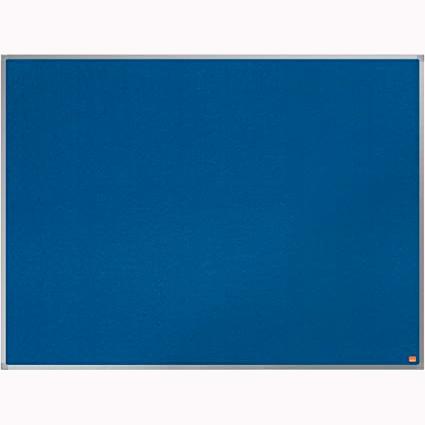 NOBO - TABLÓN DE ANUNCIOS ESSENCE C/MARCO DE ALUMINIO 1200X900MM FIELTRO AZUL (Ref.1904071)