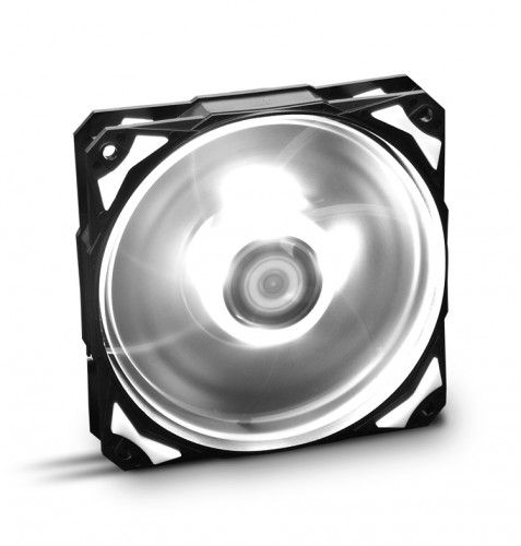 NOX - H-Fan LED Carcasa del ordenador Ventilador 12 cm Negro, Blanco (Ref.NXHUMMERF120LW)
