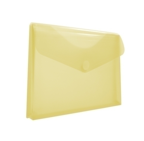 OFFICE BOX - DOSSIER SOBRE FUELLE PP VELCRO A4+ AMARILLO TRANSPARENTE (Ref.90753)