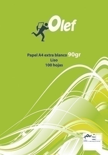OLEF - PAPEL A4 /PACSA 90g 100h LISO (Ref.PLA90LS)