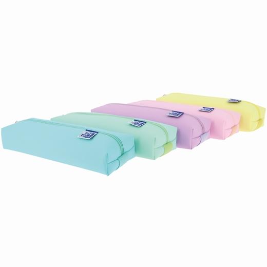 OXFORD - ESTUCHE LIVE &amp; GO RECTANGULAR MEDIANO ESPONJOSO C/SURTIDOS PASTEL (Ref.400159975)