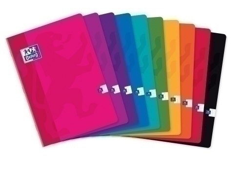 OXFORD - LIBRETA A4 48 HJS. SEYES (MILIMETRADO FRANCES) SURTIDO (7 col.) (Ref.100102638)