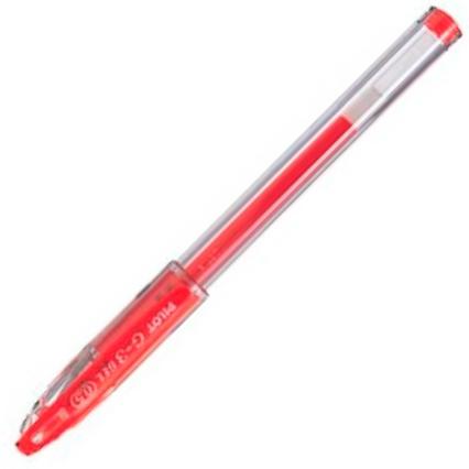 PILOT - BOLÍGRAFO G-3 TINTA DE GEL 0.5MM ROJO -12U- (Ref.BL-G3-5-R)