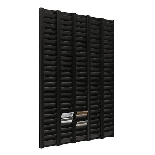 PLANNING SISPLAMO - PORTAFICHAS PARA TARJETAS 75X11,5 CM AMPLIABLE NEGRO (Ref.319)