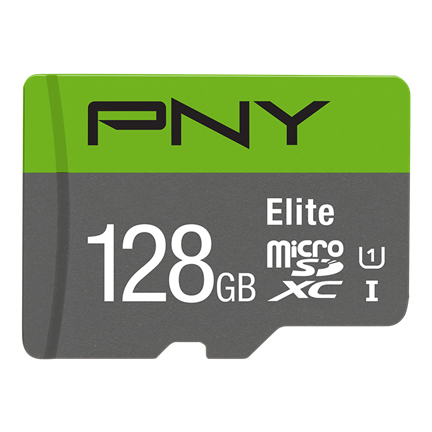 PNY - Elite memoria flash 128 GB MicroSDXC Clase 10 UHS-I (Canon L.P.I. 0,24€ Incluido) (Ref.P-SDU128V11100EL-GE)